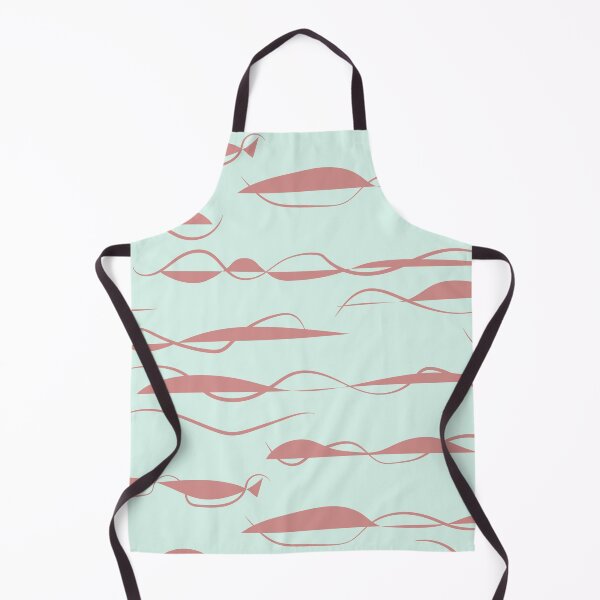Item preview, Retro Waves teal and salmon designed and sold by jehb.creative.
