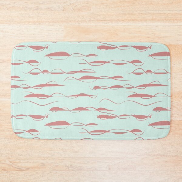 Item preview, Retro Waves teal and salmon designed and sold by jehb.creative.