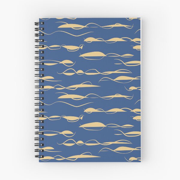 Item preview, Retro Waves - dark blue and gold designed and sold by jehb.creative.
