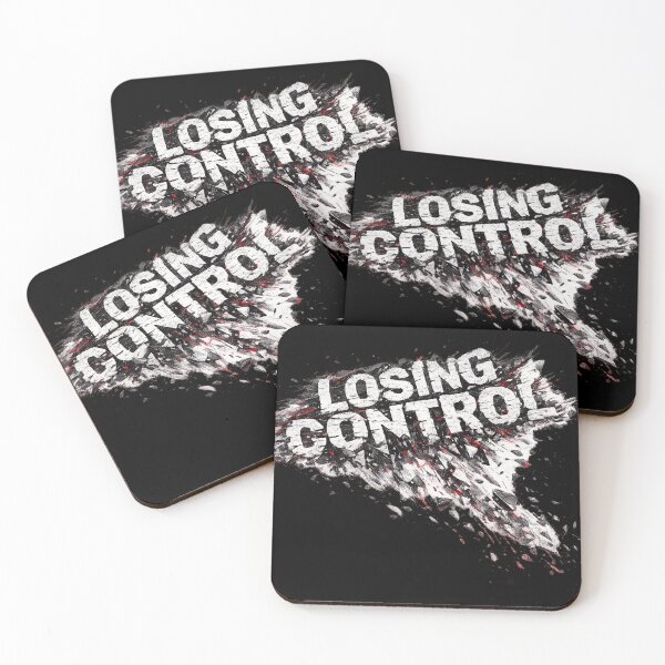 Item preview, LOSING CONTROL – fragmented typography dark design designed and sold by VertigoState.