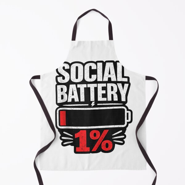 Item preview, Social Battery 1% Funny Introvert Humor Low Energy Sarcastic Tank Top designed and sold by KTY-NUSS.