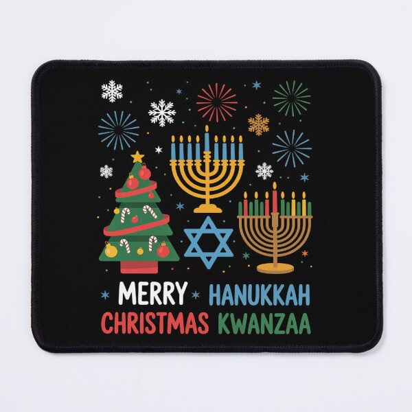 Item preview, Christmas Hanukkah Kwanzaa Happy Holidays Matching designed and sold by BlassmausArt.