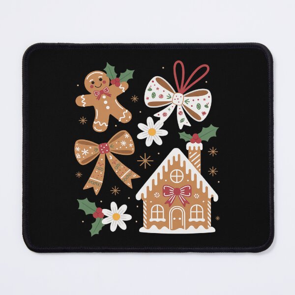 Item preview, Christmas Gingerbread House Coquette Bow Xmas Girls Women designed and sold by BlassmausArt.
