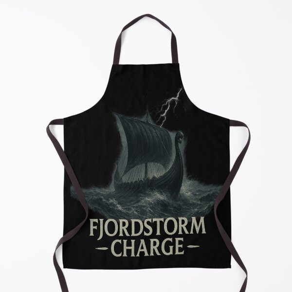 Item preview, Fjordstorm Charge Viking Longship Lightning Storm designed and sold by Mythborn Saga.