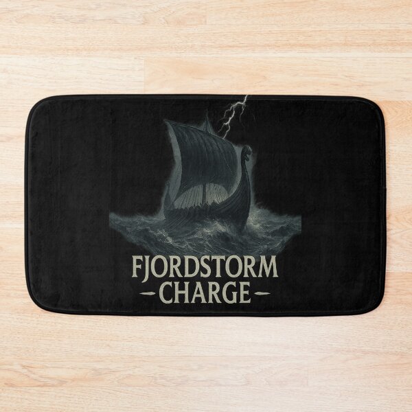 Item preview, Fjordstorm Charge Viking Longship Lightning Storm designed and sold by Mythborn Saga.