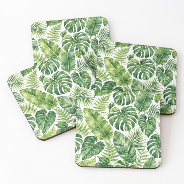 Item preview, Tropical Fern Leaf Watercolor Botanical Seamless Pattern designed and sold by Inkworksbyshery.