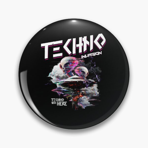 Item preview, TECHNO - Alien Nation Tech (White) designed and sold by Discothreadz.