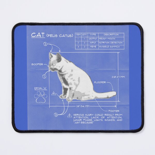 Item preview, Engineered Cat (Negative) designed and sold by CatStackArt.