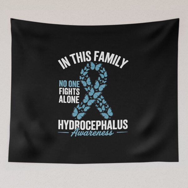 Item preview, Hydrocephalus Awareness Month Butterflies Light Blue Ribbon designed and sold by BlassmausArt.