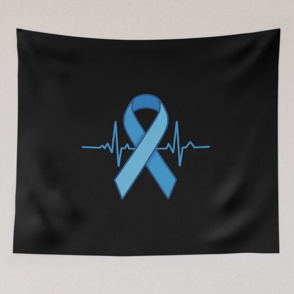 Item preview, Hydrocephalus Awareness Month Heartbeat Blue Ribbon designed and sold by BlassmausArt.