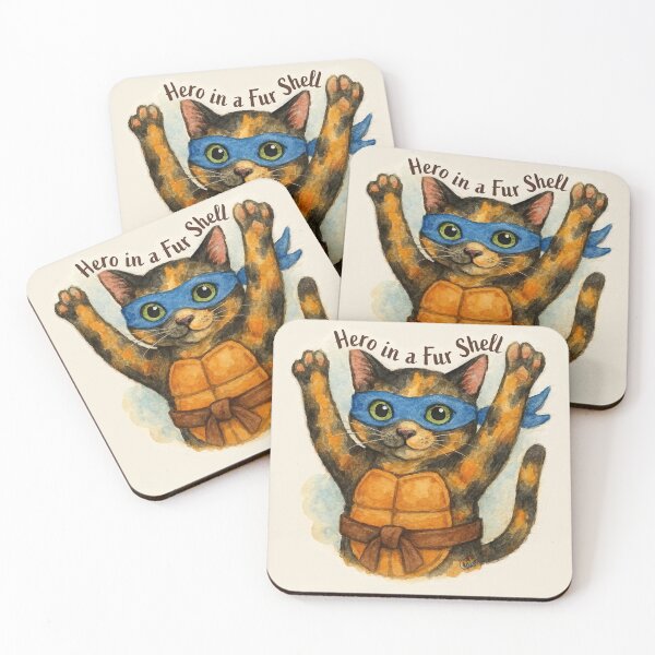 Item preview, Hero in a Fur Shell Ninja Cat designed and sold by CAutumnTrapp.