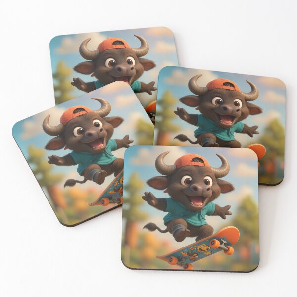 Item preview, Skater Water Buffalo designed and sold by Sillytoe.