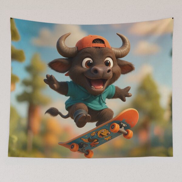 Item preview, Skater Water Buffalo designed and sold by Sillytoe.