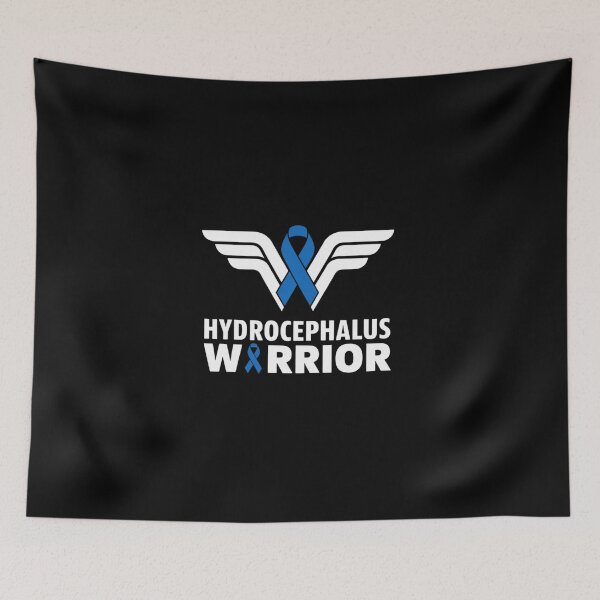 Item preview, Hydrocephalus Awareness Warrior Support Survivor Blue Ribbon designed and sold by BlassmausArt.
