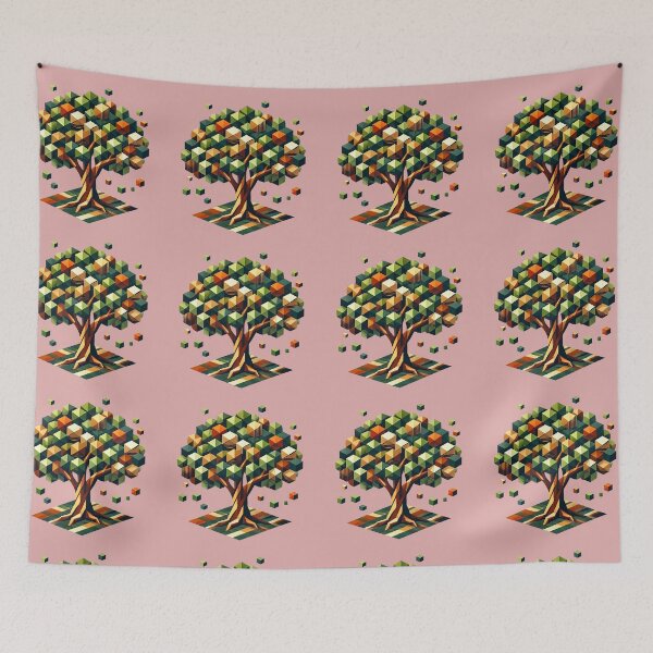 Item preview, Geometric Macadamia Tree Gamer Design designed and sold by quigeebo designs.
