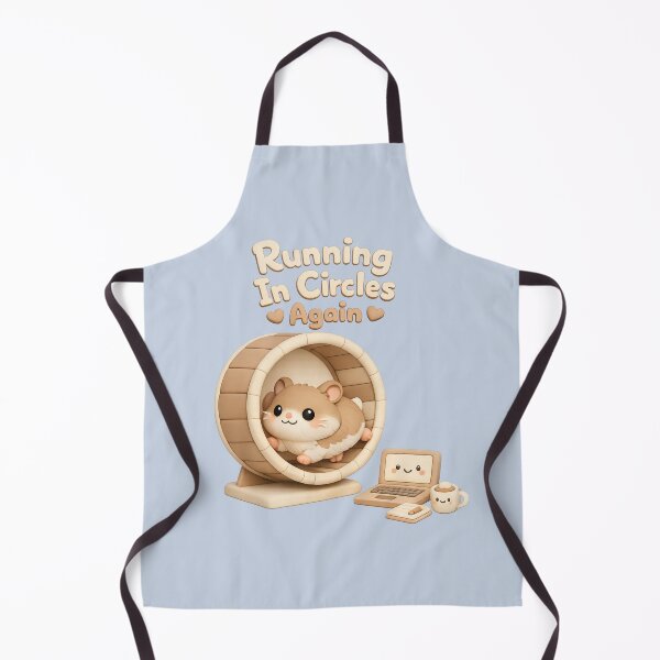 Item preview, Cute Hamster Running in Wheel with Laptop | Kawaii Productivity Humor Pastel Aesthetic designed and sold by Moons Studio.