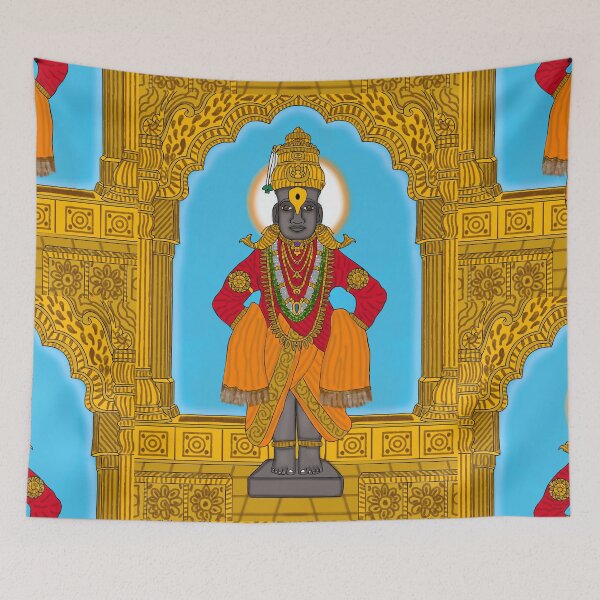 Item preview, Vithhal  Divine Drawing | Spiritual Hindu Couple Artwork designed and sold by Harshit_Digital_Arts.