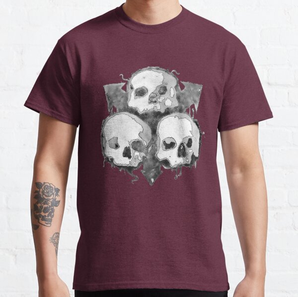 Death Guard chaos nurgle skulls monochrome Classic T-Shirt