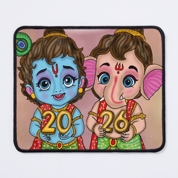 Item preview, Krishna Digital Drawing | Divine Hindu God Artwork Illustration designed and sold by Harshit_Digital_Arts.