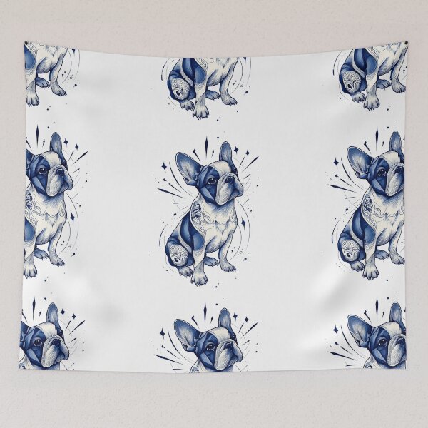 Item preview, Blue French Bulldog puppy dog designed and sold by MendaciousMina.