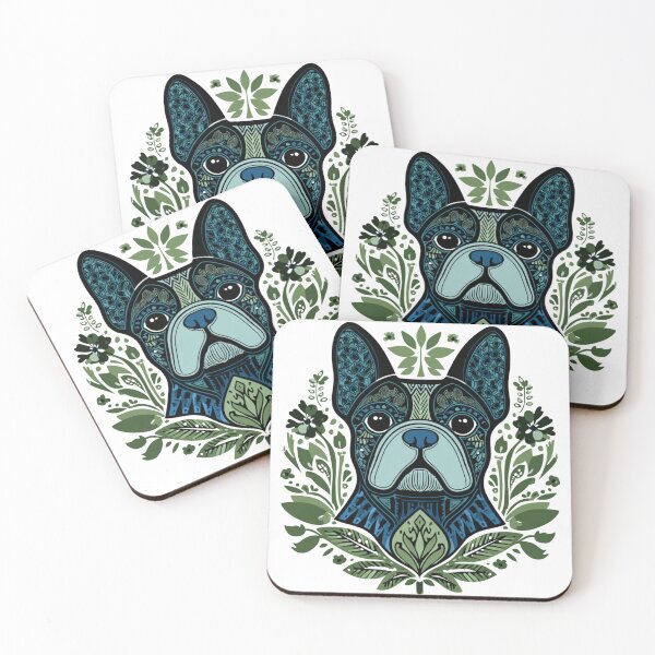 Item preview, Boho French Bulldog puppy dog designed and sold by MendaciousMina.