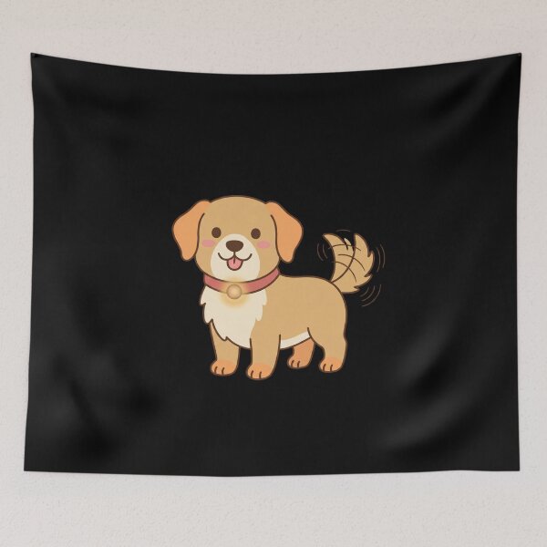 Item preview, Happy Golden Puppy Wagging Joy designed and sold by AbanoubStore.
