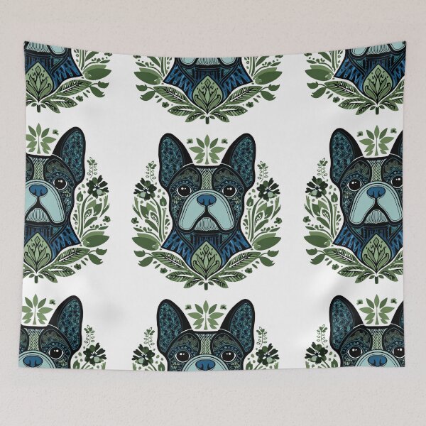 Item preview, Boho French Bulldog puppy dog designed and sold by MendaciousMina.