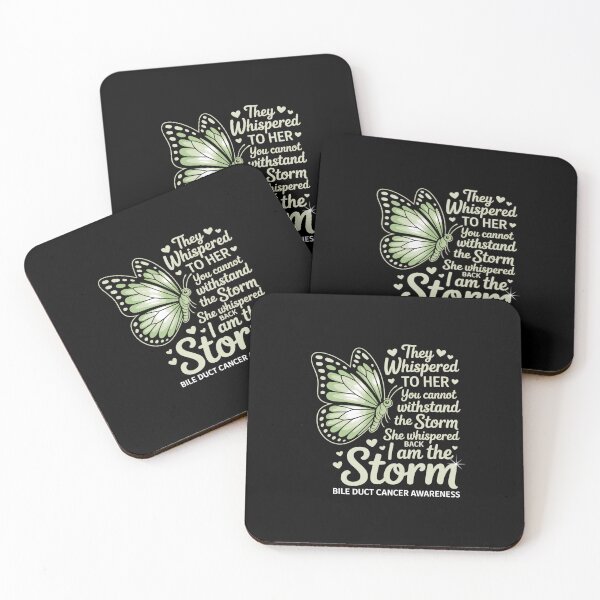 Item preview, I am the storm Bile Duct Cancer Awareness Butterfly designed and sold by BlassmausArt.