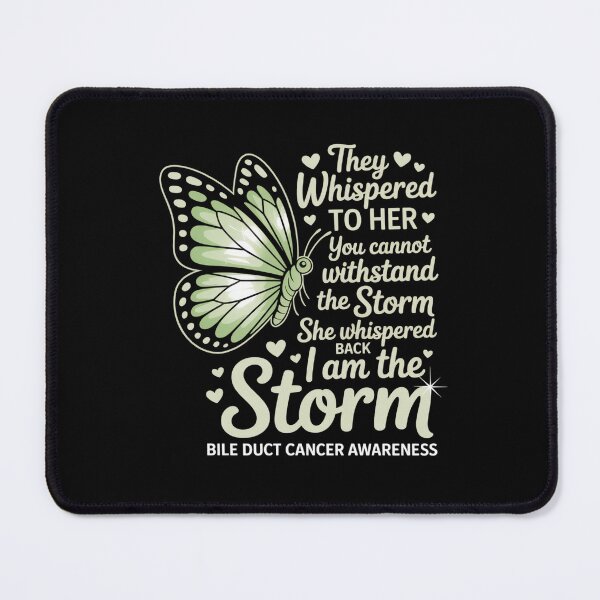 Item preview, I am the storm Bile Duct Cancer Awareness Butterfly designed and sold by BlassmausArt.