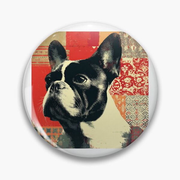 Item preview, Patchwork French Bulldog puppy dog designed and sold by MendaciousMina.