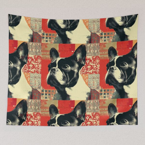 Item preview, Patchwork French Bulldog puppy dog designed and sold by MendaciousMina.