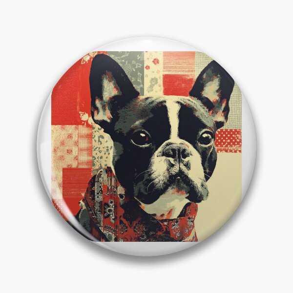 Item preview, Patchwork French Bulldog puppy dog designed and sold by MendaciousMina.