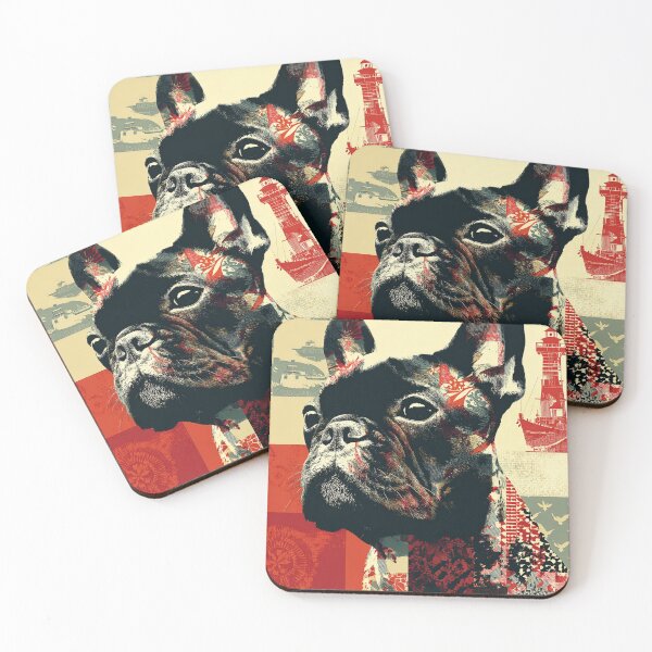 Item preview, Patchwork French Bulldog puppy dog designed and sold by MendaciousMina.