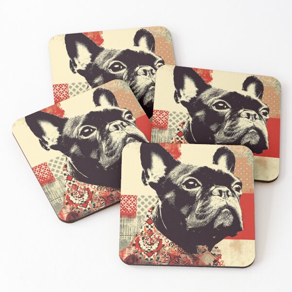 Item preview, Patchwork French Bulldog puppy dog designed and sold by MendaciousMina.