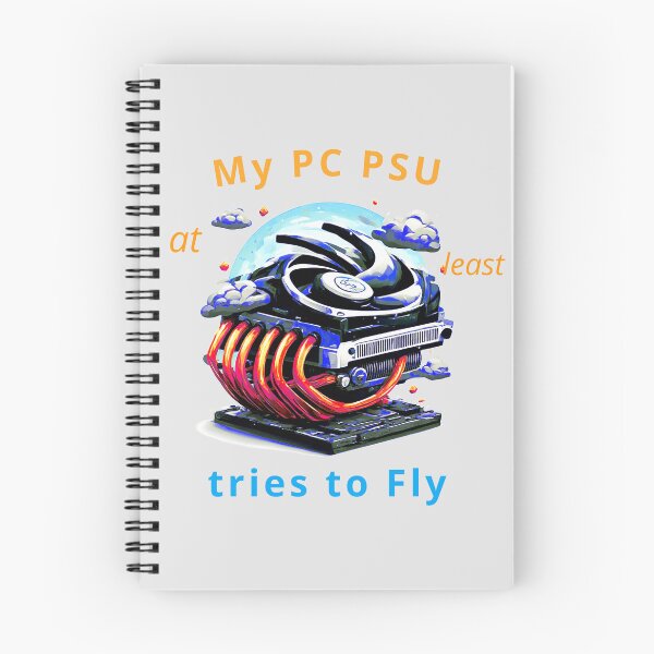 Item preview, PSU tries to Fly, a funny computer gift, for the geek and cpmputer lover designed and sold by PiperParrot.