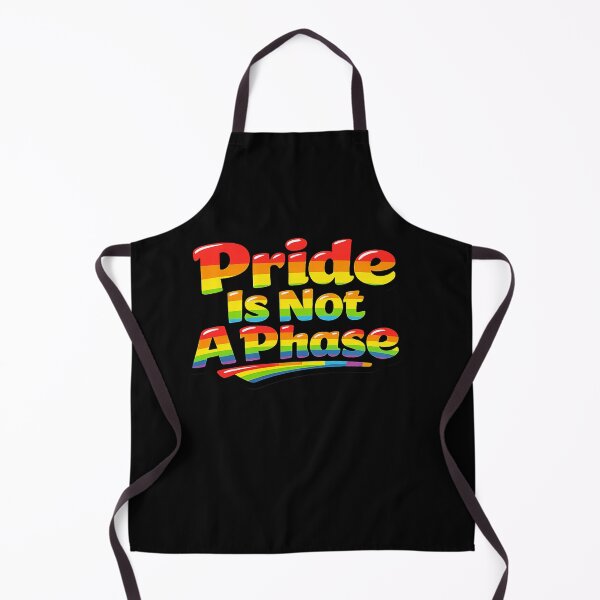 Item preview, Pride Is Not A Phase – Retro Rainbow Pride Quote for LGBTQ+ Allies for T-Shirt, Sticker, Phone case, mug, bag, hoodies designed and sold by ArtByTripti.