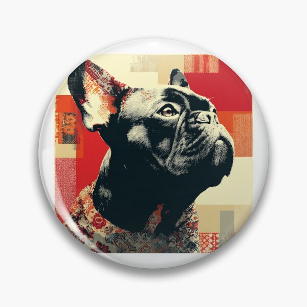 Item preview, Patchwork French Bulldog puppy dog designed and sold by MendaciousMina.