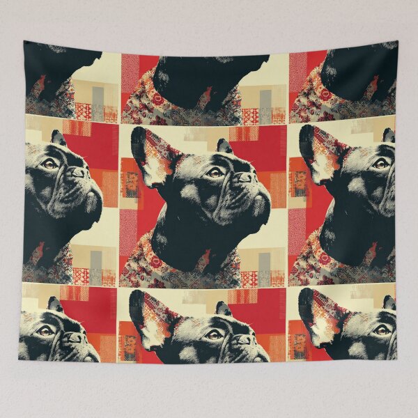 Item preview, Patchwork French Bulldog puppy dog designed and sold by MendaciousMina.