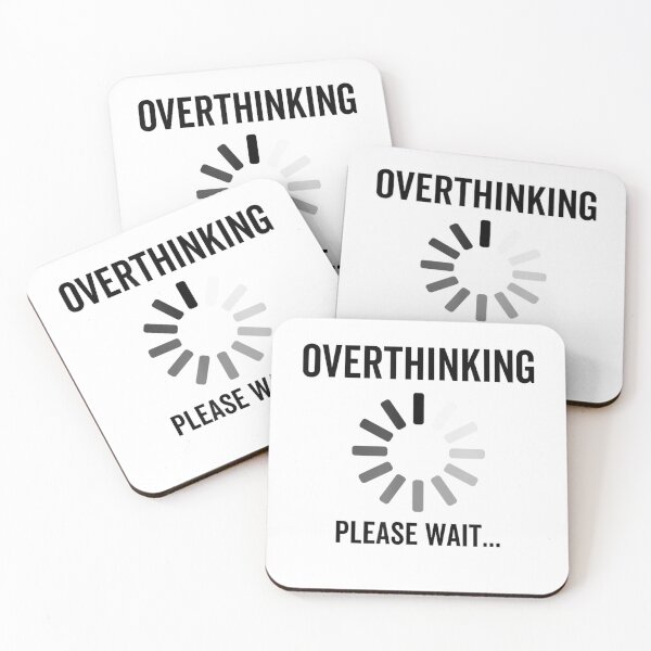Item preview, Overthinking Please Wait Social Anxiety Awkward Introvert T-Shirt designed and sold by gidget-gadget.