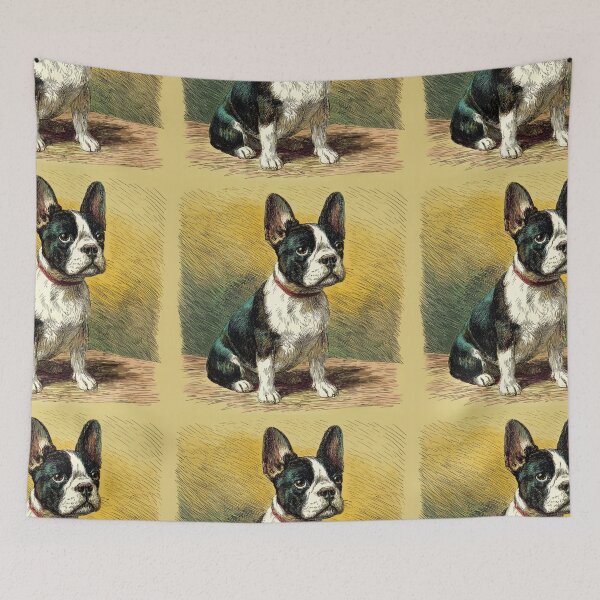 Item preview, Antique French Bulldog puppy dog designed and sold by MendaciousMina.
