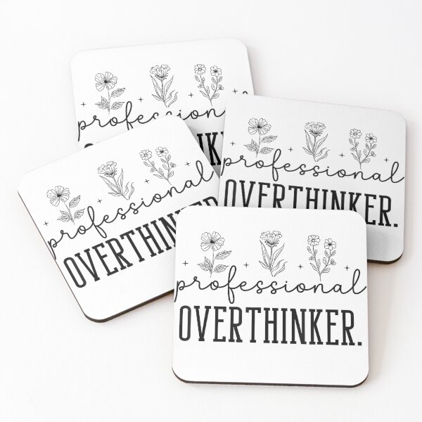 Item preview, Professional Overthinker Funny Design Clothes Gift Flowers T-Shirt designed and sold by gidget-gadget.