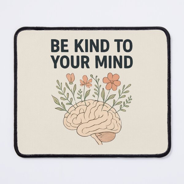 Item preview, Be Kind to Your Mind Wildflower Brain designed and sold by Noxivora.