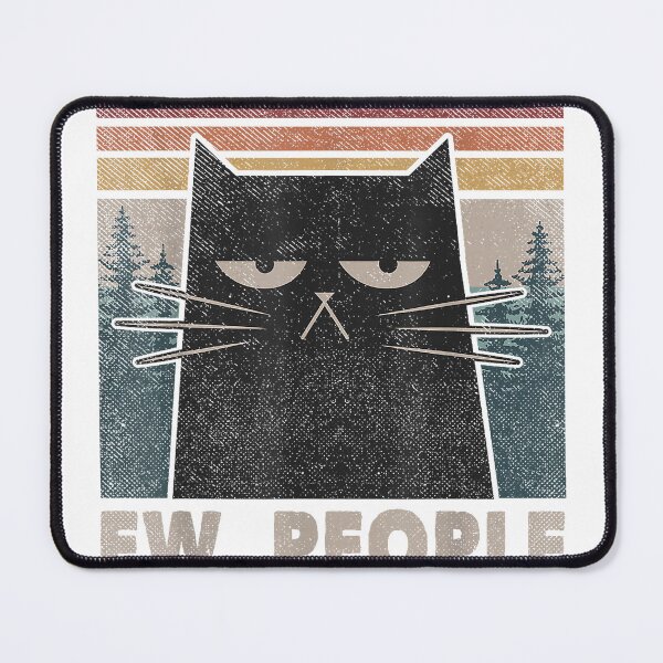 Item preview, Retro Ew People Black Cat Funny Anti Social Introvert T-Shirt designed and sold by gidget-gadget.