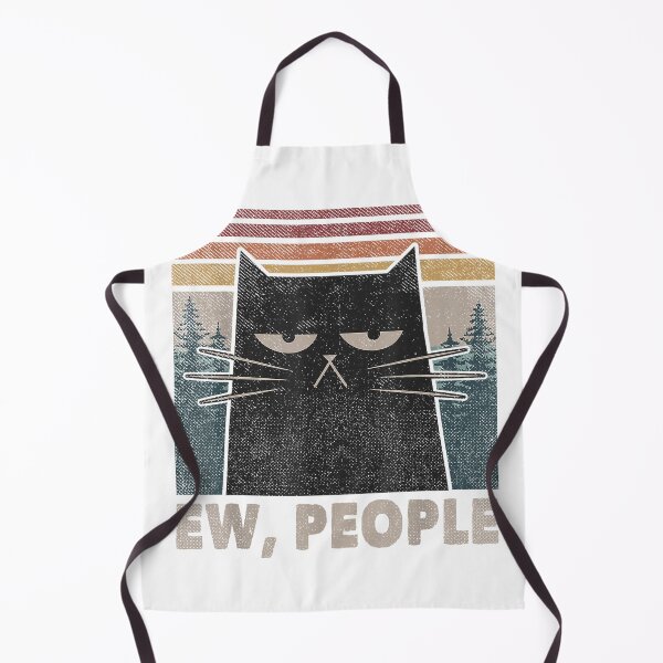 Item preview, Retro Ew People Black Cat Funny Anti Social Introvert T-Shirt designed and sold by gidget-gadget.