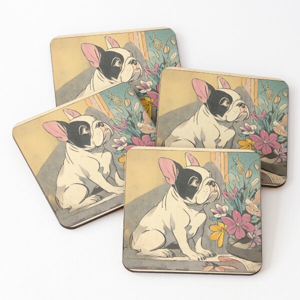 Item preview, Antique French Bulldog puppy dog designed and sold by MendaciousMina.