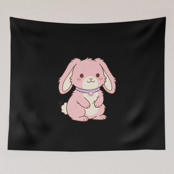 Item preview, Chibi Pink Bunny Glow Collar designed and sold by AbanoubStore.