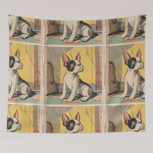 Item preview, Antique French Bulldog puppy dog designed and sold by MendaciousMina.