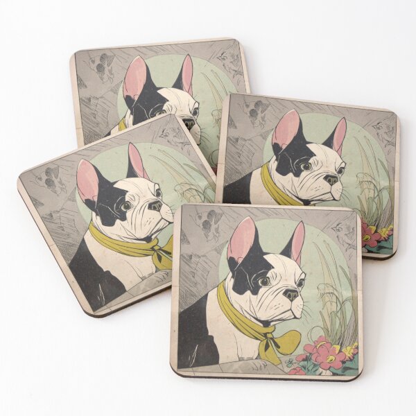 Item preview, Antique French Bulldog puppy dog designed and sold by MendaciousMina.