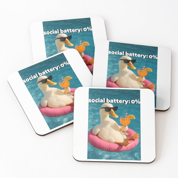 Item preview, Social Battery 0 Funny Goose Introvert Low Energy Humor T-Shirt designed and sold by gidget-gadget.