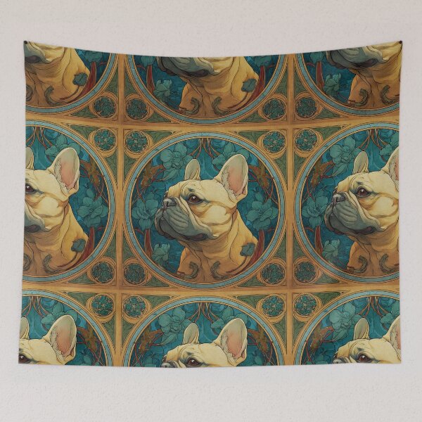 Item preview, Art nouveau French Bulldog puppy dog designed and sold by MendaciousMina.